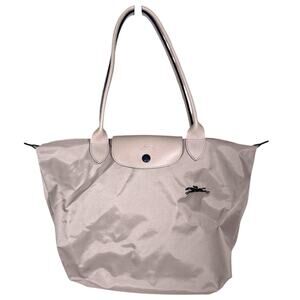 Longchamp Le Pliage Club Small Shoulder Tote Foldable Bag Beige